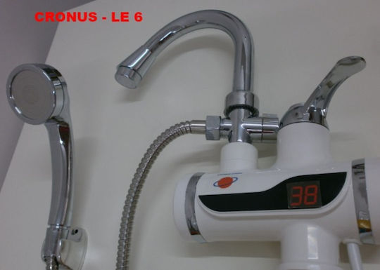 Cronus O' Ring LE6 Electric Single-Phase Instant Heater Tap for Bathroom / Kitchen 3.3kW