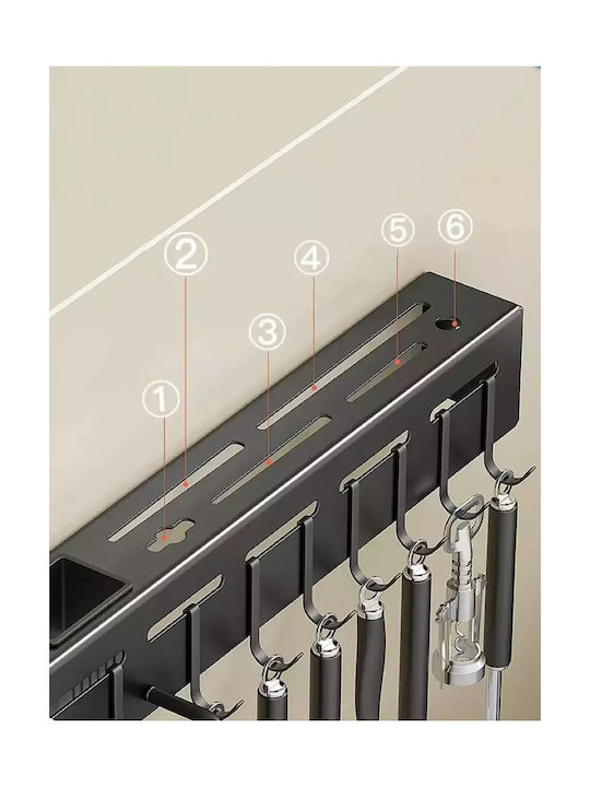 Wandmontage Metallisches Regal 40cm