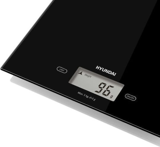 Hyundai Digital Kitchen Scale Up To 5kg Black