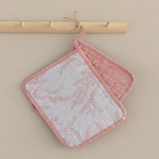 Palamaiki Tat17tat18 Kitchen Pot Holders Set Fabric Pink 1pcs