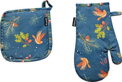 Kentia Oven Mitt and Pot Holder Set 2pcs