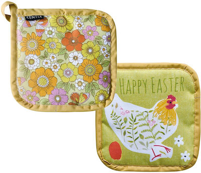 Kentia Easter Set Suporturi de Bucătărie Textile Galben 000075144 2buc