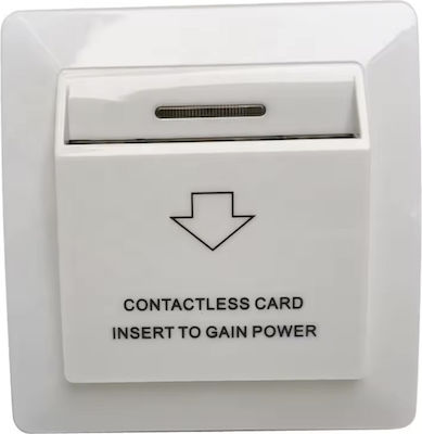 Mifare Recessed Wall Card Switch Commands with Frame White