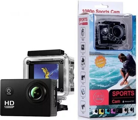 SDV4 Action Camera Full HD (1080p) Υποβρύχια (με Θήκη) με Οθόνη 1.5" Μαύρη