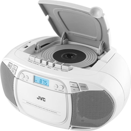 JVC Portable Sound System with CD White