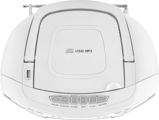 JVC Portable Sound System with CD White