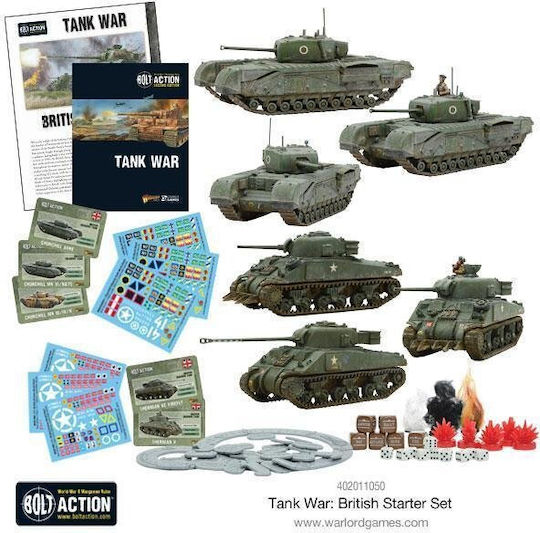 Warlord Games Modellfigur Tank mit Kleber und Farben
