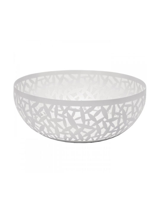 Alessi Cactus Φρουτιέρα Μεταλλική Λευκή 21x21x9.5εκ.