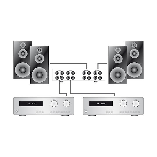 Dynavox AMP-S Pro Audio Selector Switch Ασημί