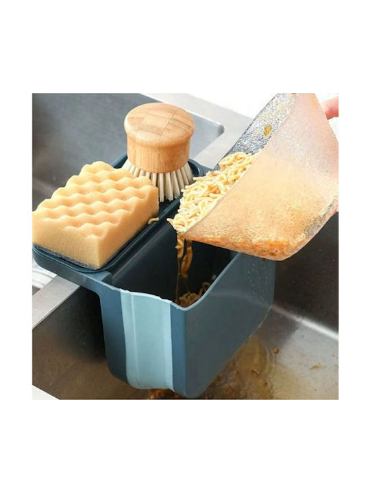 Blue Kitchen Sink Organizer 15.5x13.5cm