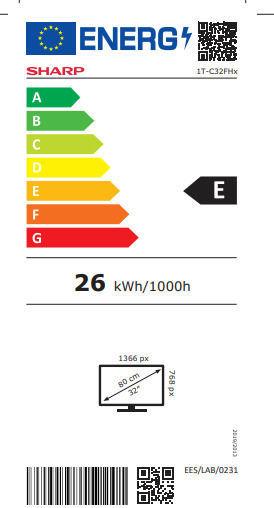 Sharp Smart Τηλεόραση 32" Full HD LED 32FH2EA (2022)