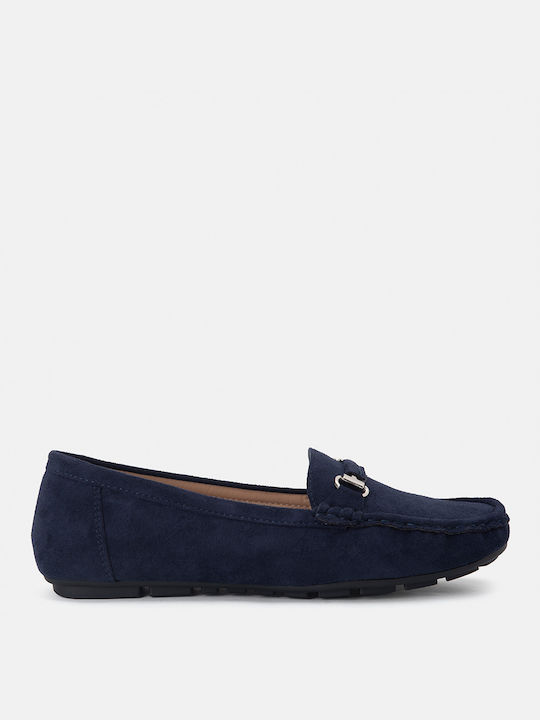 Bozikis Women's Loafers in Blue Color