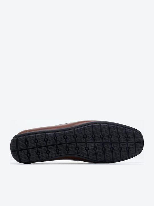 Δερμάτινα Ανδρικά Loafers σε Ταμπά Χρώμα