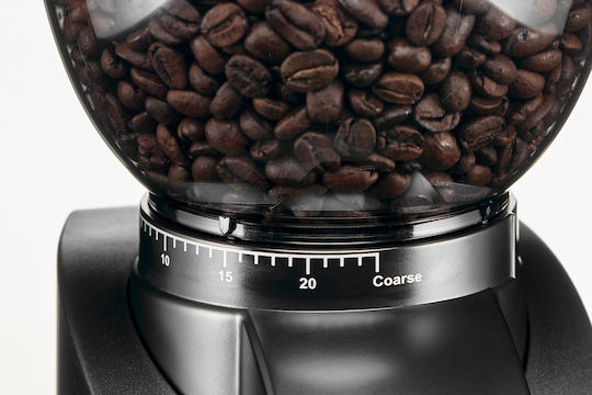 Solis Scala Zero Static Electric Coffee Grinder 130W for 300gr Beans and 24 Grind Levels Black