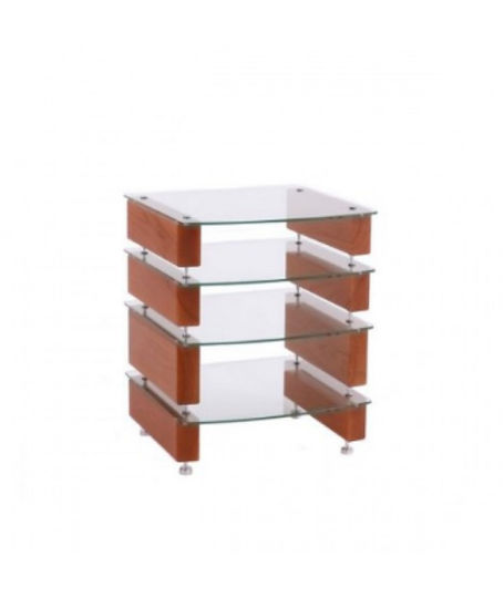 Custom Design Milan 6 Έπιπλο Hi-Fi White/Clear Glass 57x58.5x40cm