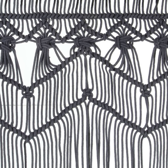 vidaXL Fabric Door Curtain Ανθρακί 140x240cm 323994