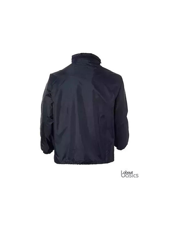 About Basics Men's Winter Jacket Windproof Blue