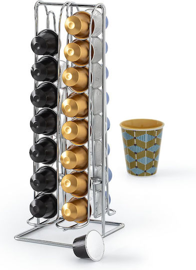 5Five Metal Storage Stand For 32 Nespresso Capsules 29.5x12.5x29.5cm 115238
