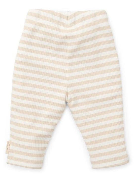 Little Dutch Kids Trousers Sand/White