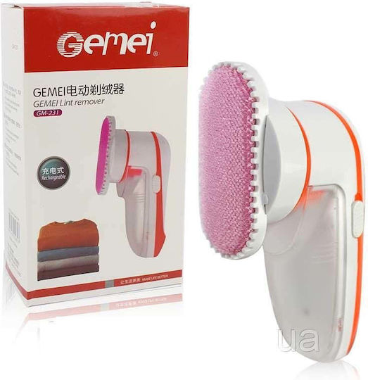 Gemei Rechargeable Fabric Shaver Orange