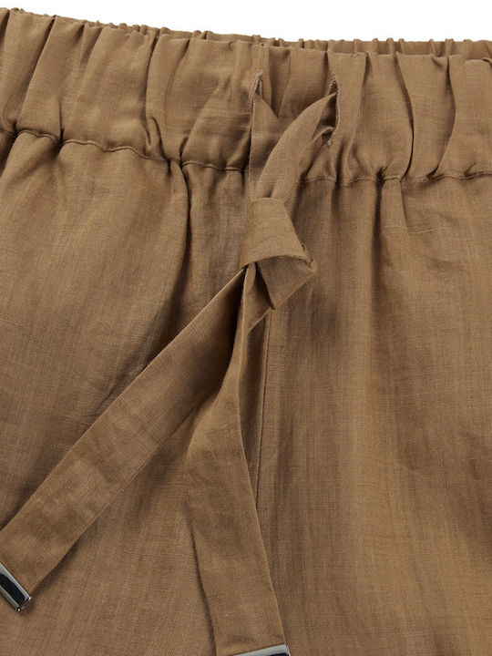 Hugo Boss Women's Fabric Trousers Brown