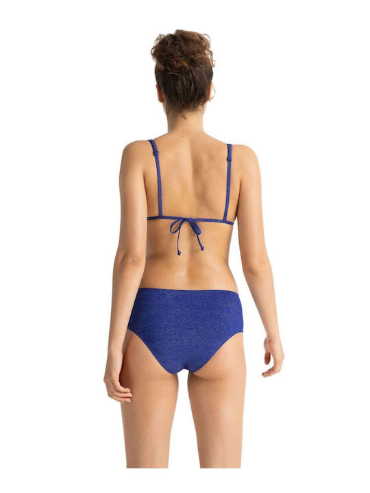 Dorina Triangle Bikini Top with Adjustable Straps Blue