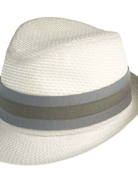 Designer's Cat Kids' Hat Fedora White