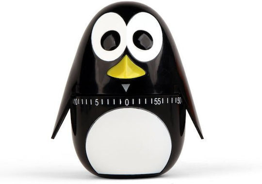 Kikkerland Analog Kitchen Timer Penguin Countdown