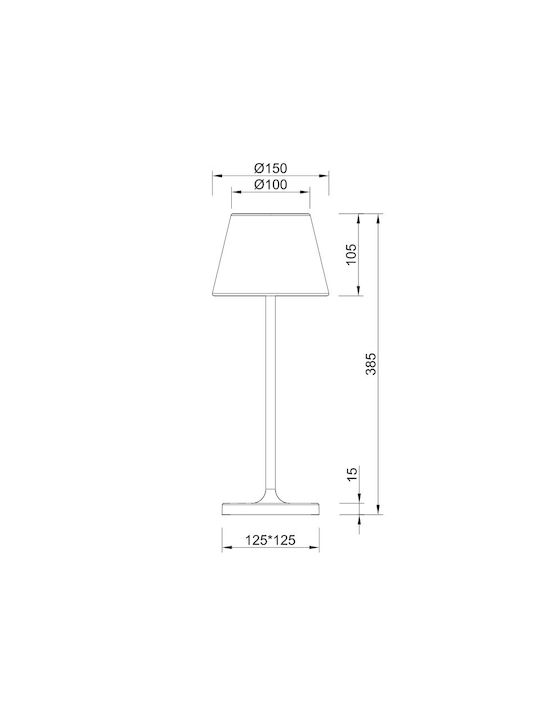 Aca Luminaire Outdoor Floor Lamp LED 2W IP54 Beige