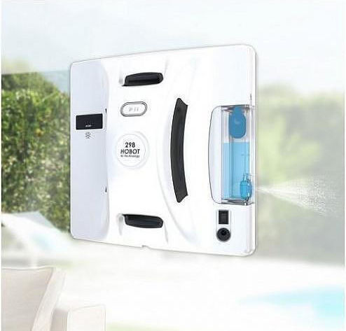 Hobot 298 Καθαριστής Τζαμιών Ρομπότ Ρεύματος 72W Κόκκινος