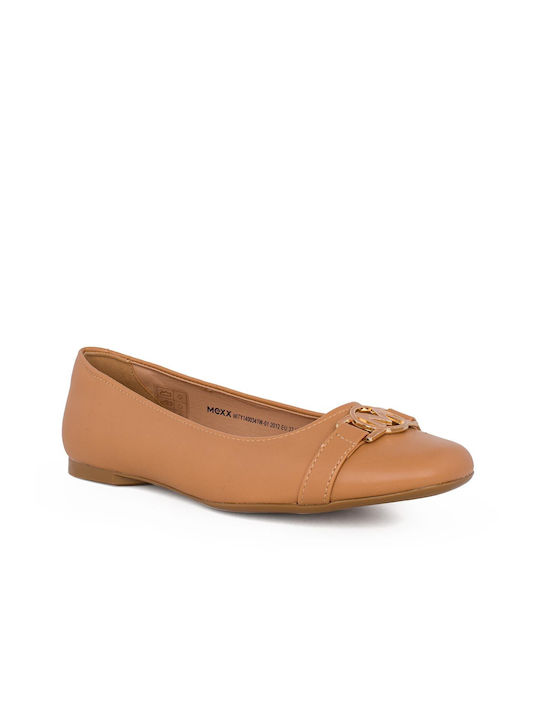 Mexx Damen Ballerinas in Tabac Braun Farbe