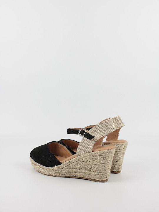 Women's Platform Espadrilles Black