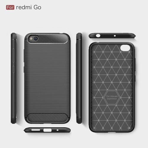 Mad Mask Brushed TPU Carbon Back Cover Σιλικόνης Μαύρο (Xiaomi Redmi Go)