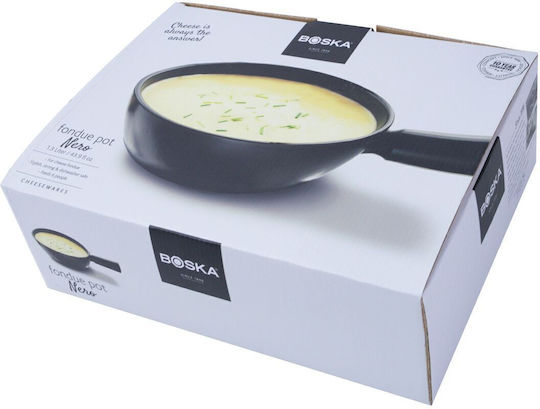 Boska Holland Porcelain Fondue Pot with Tea Light Black 25x25x8cm Boska Holland Porcelain Fondue Pot with Tea Light Black 25x25x8cm