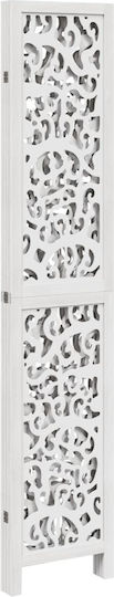 vidaXL Decorative Room Divider Wooden with 4 Panels 140x200cm
