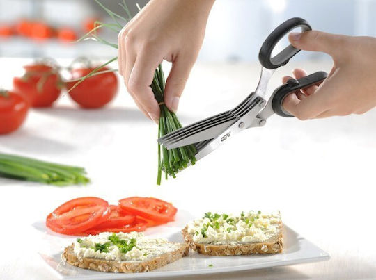 Gefu Ψαλίδι Βοτάνων από Ανοξείδωτο Ατσάλι 19.1cm Μαύρο