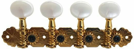 Dixon 4 in-line Tuning Pegs for Mandolin Gold