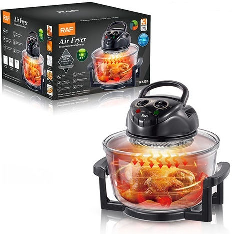 Raf R-5302 Halogen Oven Cooker 12lt Black