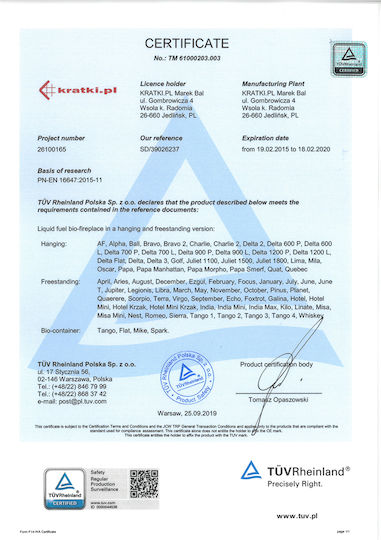Kratki Golf Tuv Επιτοίχιο Τζάκι Βιοαιθανόλης Εσωτερικού Χώρου Μαύρο 64.8x15x37.4cm