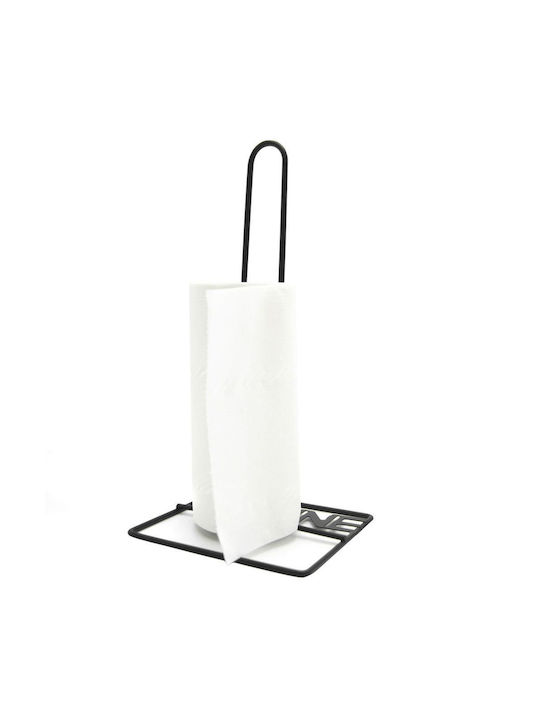 Excellent Houseware Βάση για Χαρτί Κουζίνας Μεταλλική Μαύρη 13x15.5x30cm 170484550