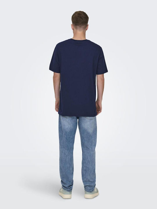 Only & Sons Popeye Tricou Albastru marin Bumbac