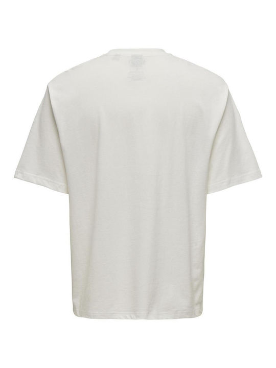 Only & Sons T-shirt Nirvana White Cotton