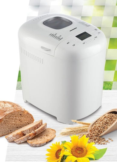 Heinner Bread Maker 550W with Container Capacity 900gr and 15 Baking Programs