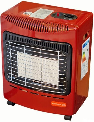 Coral Gas Smart Thermo Ceramic Gas Heater 4200W Red 38x42x69cm