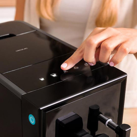 Cecotec Power Matic-Ccino Vaporissima Αυτόματη Μηχανή Espresso 1470W Πίεσης 19bar με Μύλο Άλεσης Μαύρη 01626
