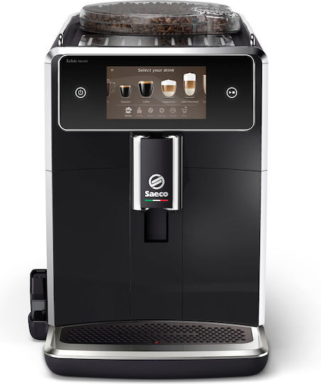Saeco Xelsis Deluxe Automatische Espressomaschine 1500W Druckreiniger 15bar mit Mahlwerk Schwarz SM8780/00
