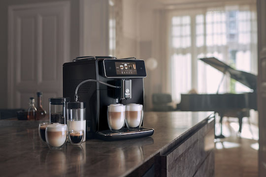 Saeco Xelsis Deluxe Automatische Espressomaschine 1500W Druckreiniger 15bar mit Mahlwerk Schwarz SM8780/00
