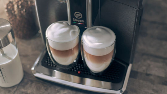 Saeco Xelsis Deluxe Automatische Espressomaschine 1500W Druckreiniger 15bar mit Mahlwerk Schwarz SM8780/00