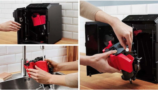 Bosch Αυτόματη Μηχανή Espresso 1300W Πίεσης 15bar με Μύλο Άλεσης Μαύρη TIE20119