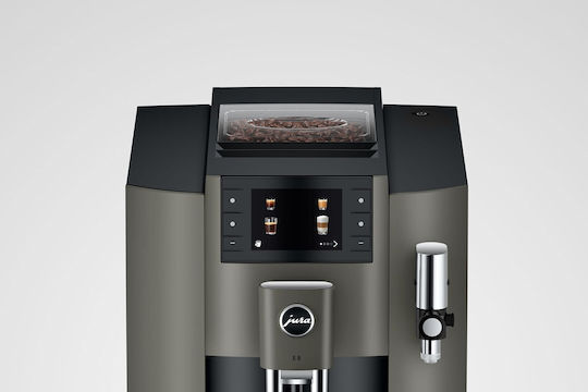Jura E8 Automatische Espressomaschine 1450W Druckreiniger 15bar mit Mahlwerk Dunkel Edelstahl 15583